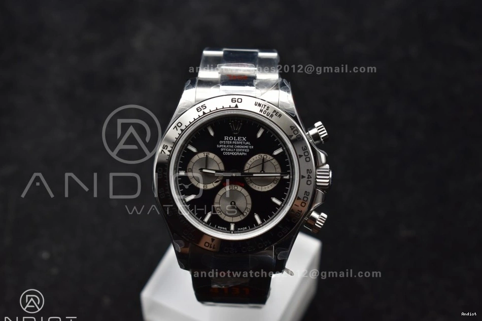 QF 1:1 on Edition Best Dial SS 126509 Daytona Black Silver SH4131 Bracelet V5 0522